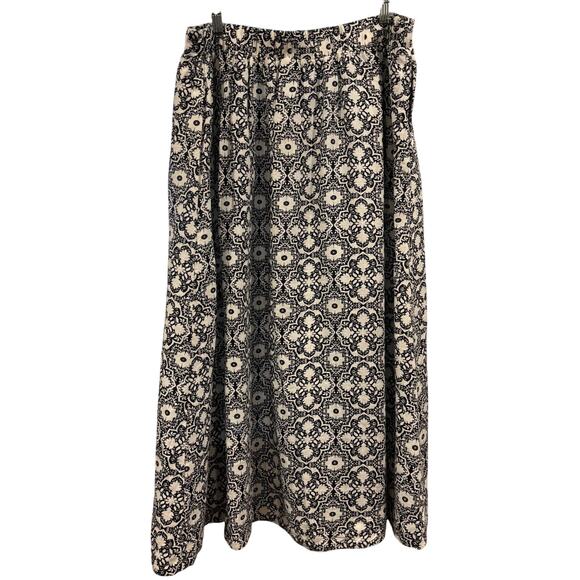 BODEN NWT French Navy Bloomsbury Mono black and white maxi skirt, size 16/18 - Picture 3 of 10